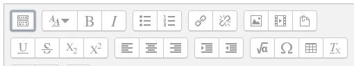 Moodle visual editor styles buttons