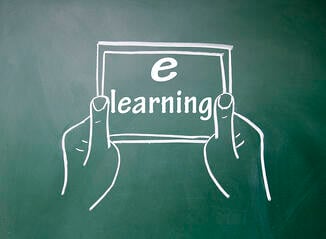e-learning title and Tablet PC