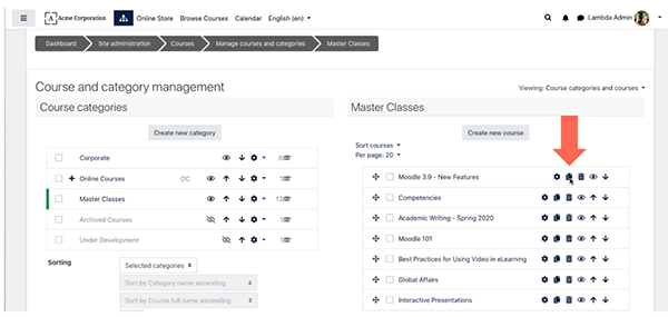 image moodle 3.9 course copy feature screenshot