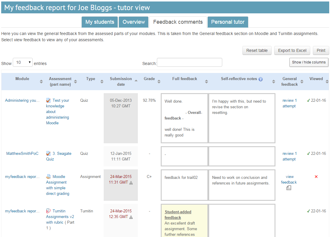 Blog example of a Moodle plugin for collecting and presenting user feedback