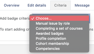 Site Badge Criteria