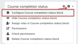 Block configuration button