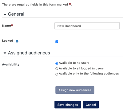 CreateManage Dashboard page