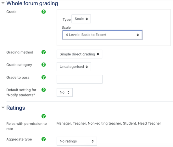 grading and or rating