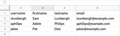 simple CSV