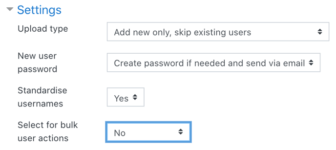 upload user preview settings