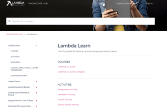 Lambda.learn