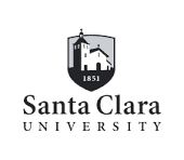 Santa Clarita Univeristy black and white LOGO