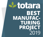 image logo badge totara awards best manufacturing project 2019