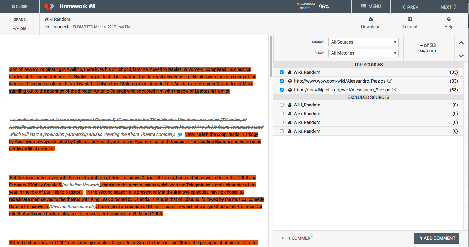 image Moodle Plugin - Vericite screenshot