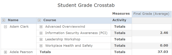 createadhocviewcrosstab