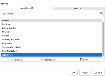 image screenshot report filter in lambda analytics