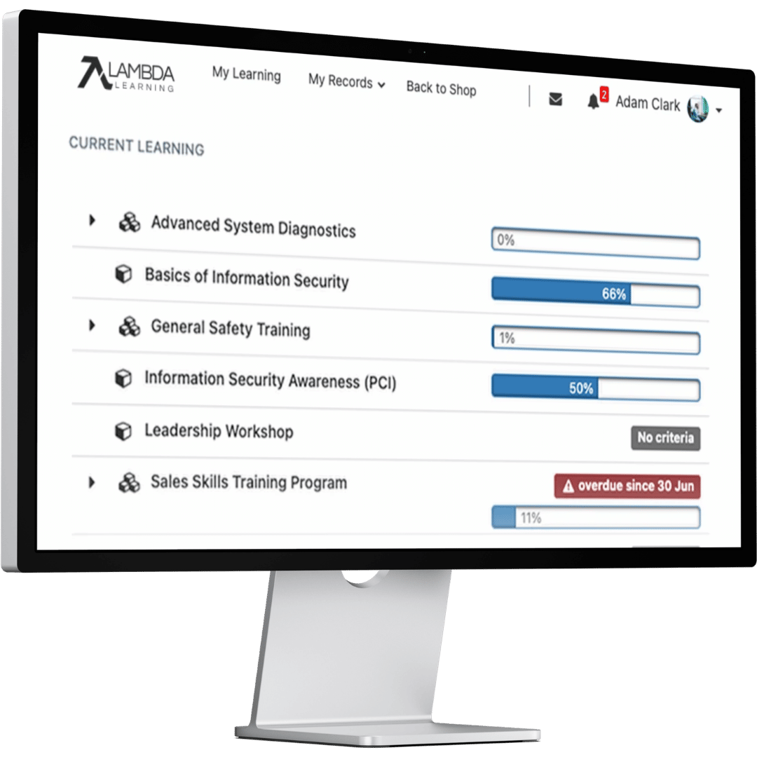 Lambda Learning Dashboard